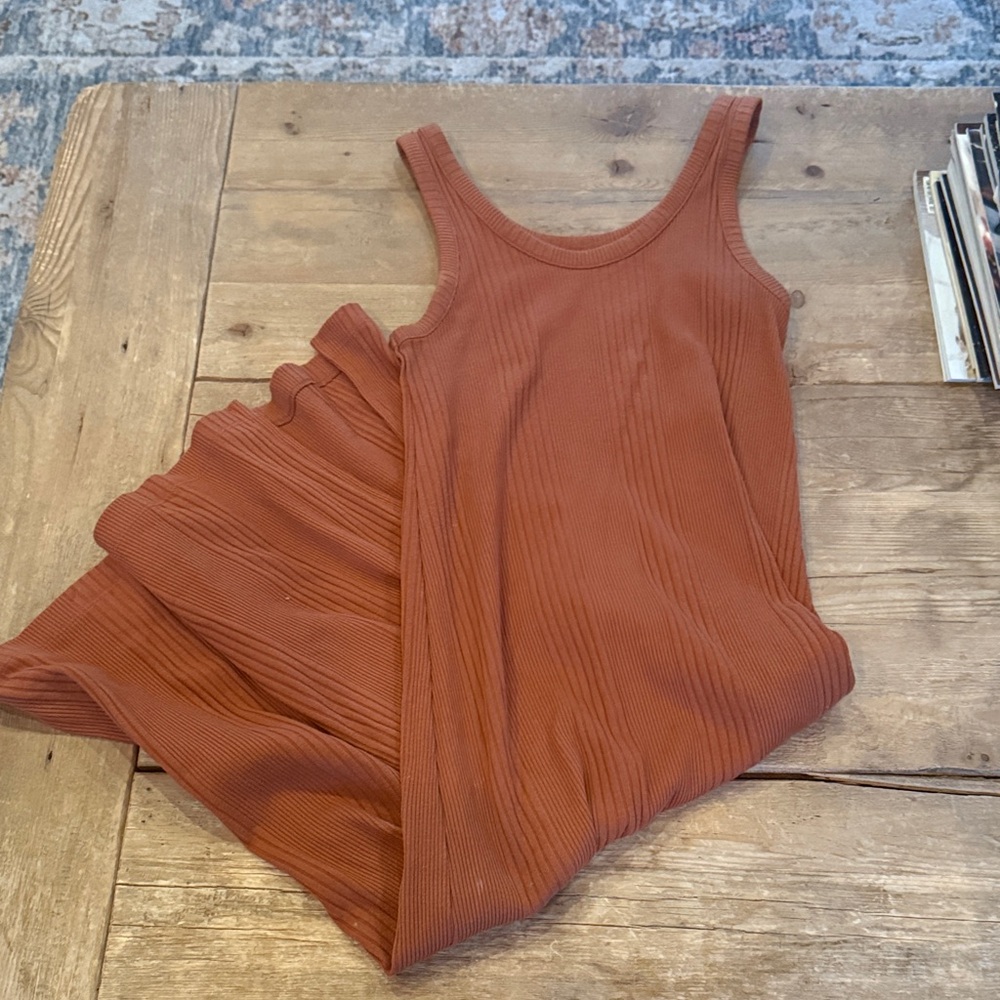 a new day Terracotta Ribbed Top